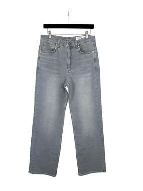 rag & bone Shannon High-Rise Relaxed Straight Ultra Stretch Jeans in Light Was